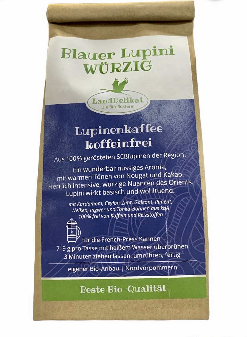 Bio Lupinenkaffee  "Blauer Lupini WÜRZIG"