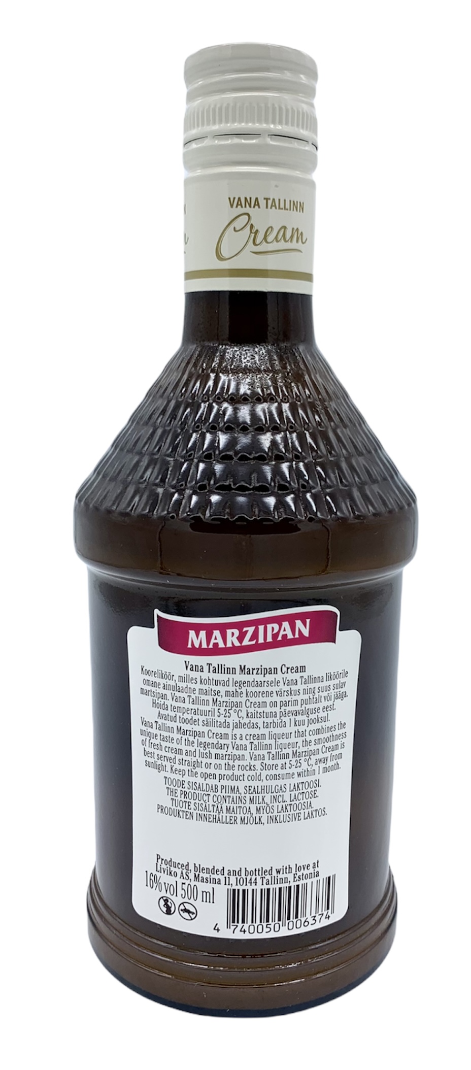 VANA TALLINN Cream Likör Marzipan 16%, 500 ml