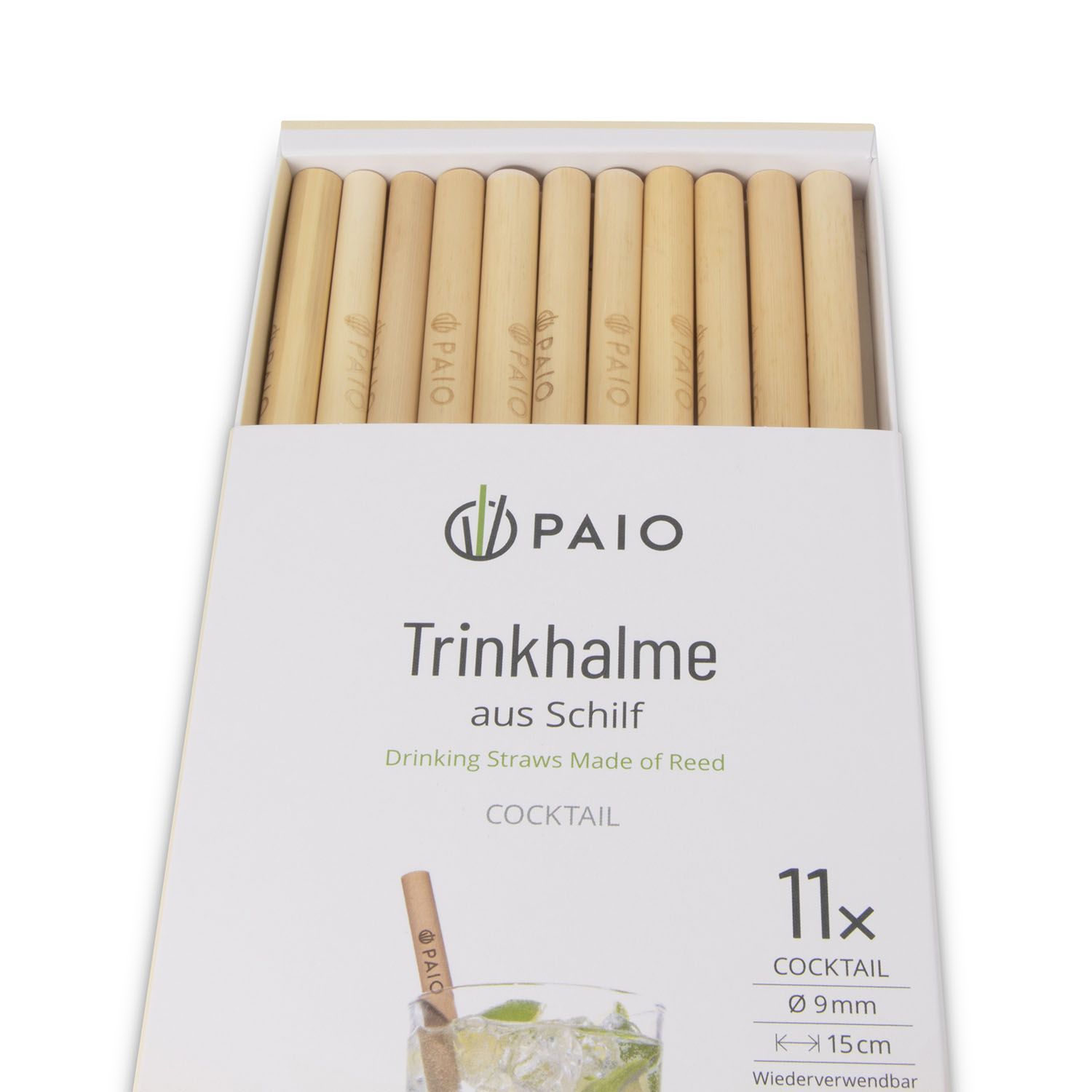 PAIO Cocktail Strohhalm 15 cm